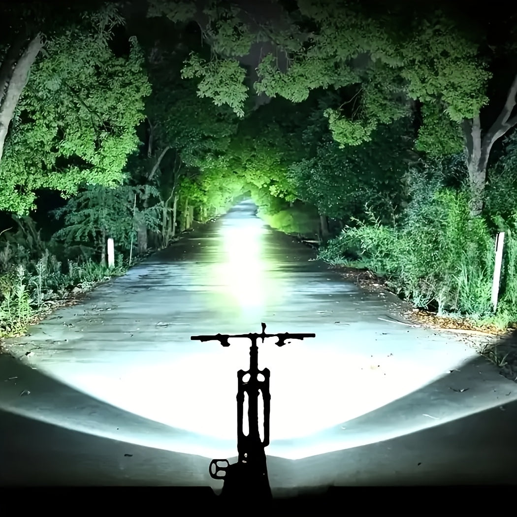 Lampe de Vélo Rechargeable Z-838 Multi-Fonction - Éclairage LED Puissant Lumière Latérale RGB - مصباح دراجة متعدد الوظائف مع إضاءة جانبية ملونة ومغناطيس قوي