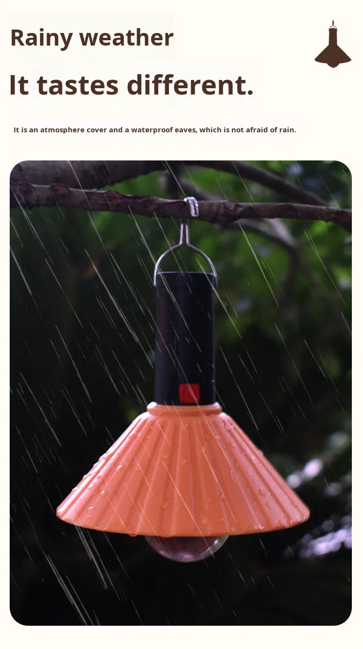 Lanterne de Camping Rechargeable 3 Niveaux de Luminosité avec Crochet de Suspension - مصباح تخييم وطوارئ قابل للشحن مع خطاف تعليق و3 مستويات إضاءة