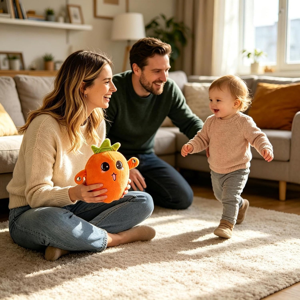 Jouet Peluche Musicale Interactive pour Enfants, Effets Sonores au Toucher - لعبة دمية تفاعلية وموسيقية للأطفال بلمس استجابي