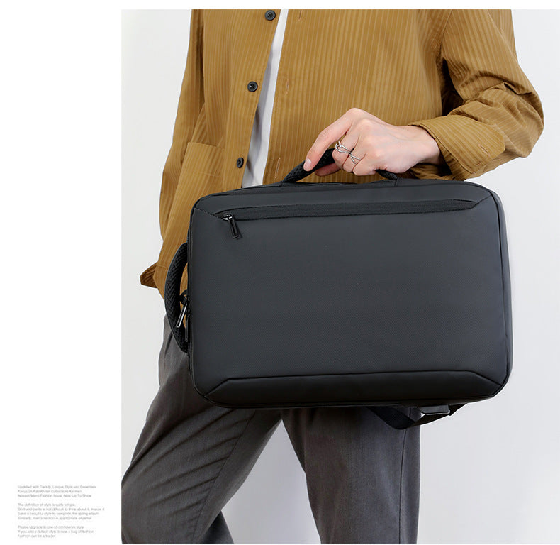 Sac à Dos Business Voyage pour Homme Convertible en Sac à Main Poche Extensible Noir SACHM01N - حقيبة ظهر للرجال متعددة الاستخدامات للكمبيوتر المحمول