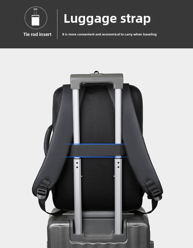 Sac à Dos Business Voyage pour Homme Convertible en Sac à Main Poche Extensible Noir SACHM01N - حقيبة ظهر للرجال متعددة الاستخدامات للكمبيوتر المحمول