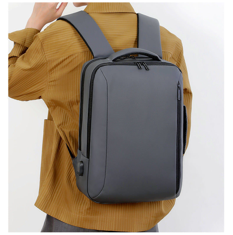Sac à Dos Business Voyage pour Homme Convertible en Sac à Main Poche Extensible Gris SACHM01GR - حقيبة ظهر للرجال متعددة الاستخدامات للكمبيوتر المحمول
