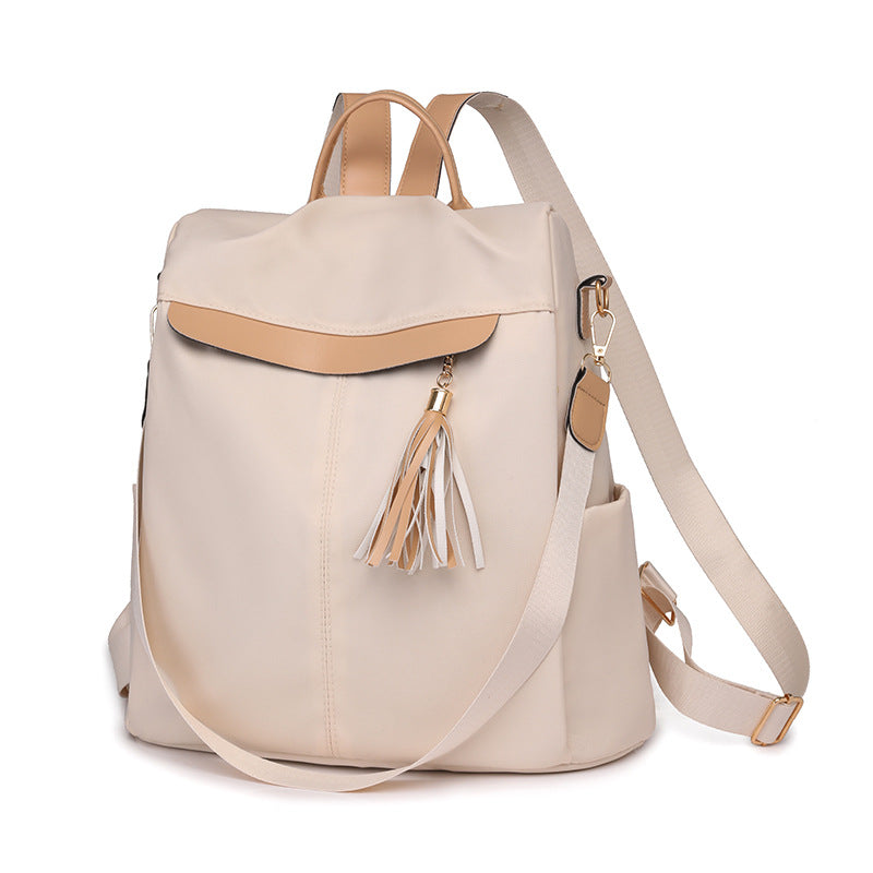 Sac à Dos Femme Élégant et Tendance Style Chic Couleur Beige SACKDS26BG - حقيبة ظهر نسائية عصرية بتصميم أنيق متعددة الاستخدامات