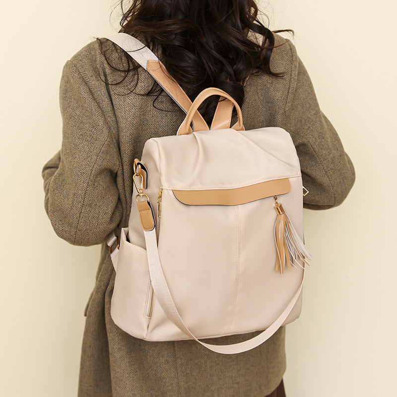 Sac à Dos Femme Élégant et Tendance Style Chic Couleur Beige SACKDS26BG - حقيبة ظهر نسائية عصرية بتصميم أنيق متعددة الاستخدامات