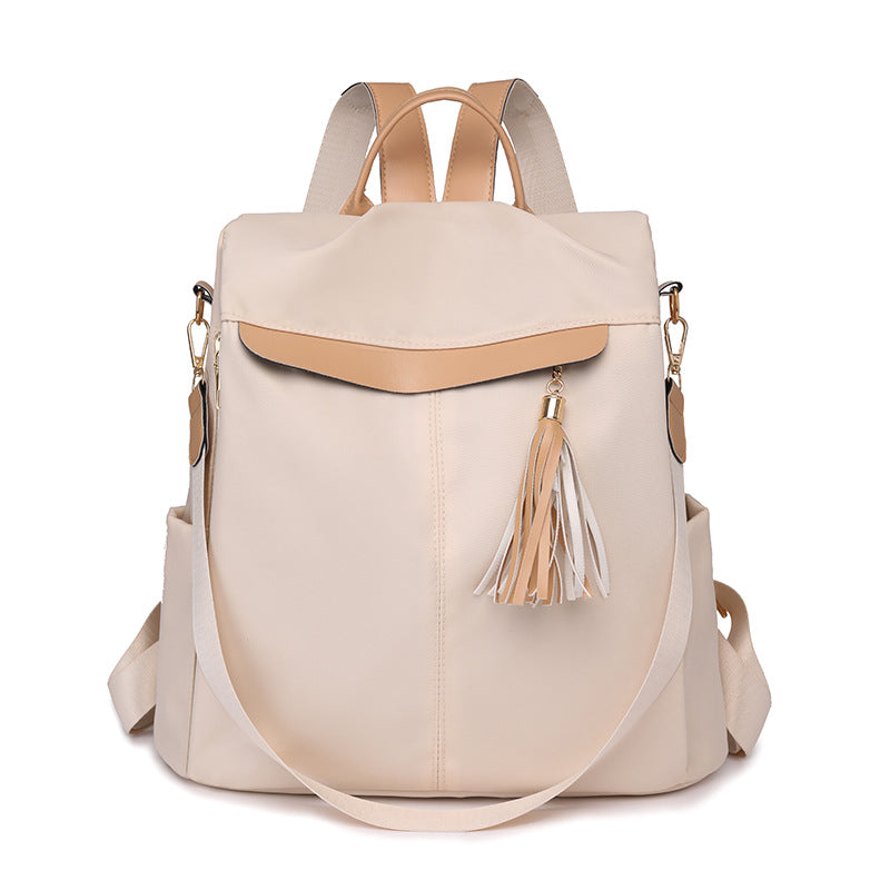 Sac à Dos Femme Élégant et Tendance Style Chic Couleur Beige SACKDS26BG - حقيبة ظهر نسائية عصرية بتصميم أنيق متعددة الاستخدامات