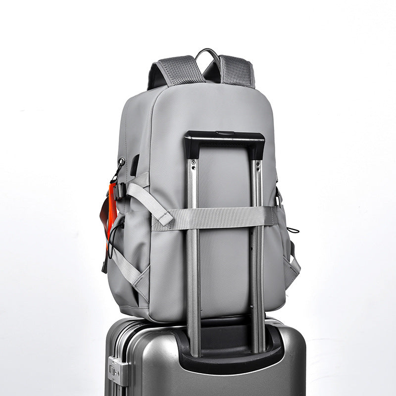 Sac à Dos Ergonomique et Imperméable Port USB Intégré Gris SACHM02G - حقيبة ظهر متعددة الوظائف للعمل والسفر مع منفذ شحن
