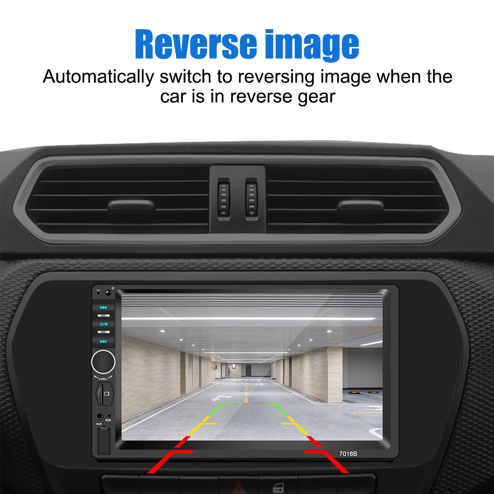 DVD Mp5 Auto-radio écran tactile 7 Pouce Bleutooth. USB AUX .CARD SD. Standard