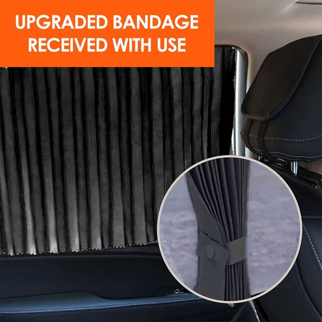 Rideaux Fenêtre de Voiture Accordéon Magnétiques 4Pcs - ستائر السيارات مغناطيسية