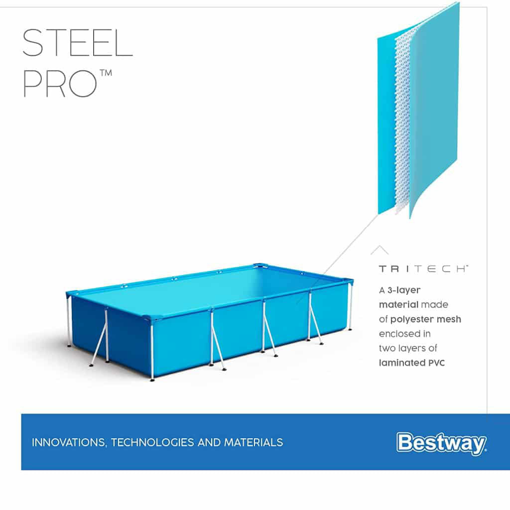 Steel Pro™ Piscine Rectangulaire 221 x 150 x 43cm Bestway 56401