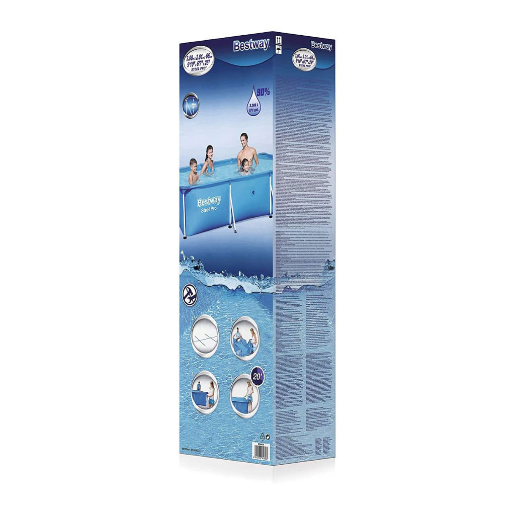 Steel Pro™ Piscine Rectangulaire 300 x 201 x 66cm Bestway