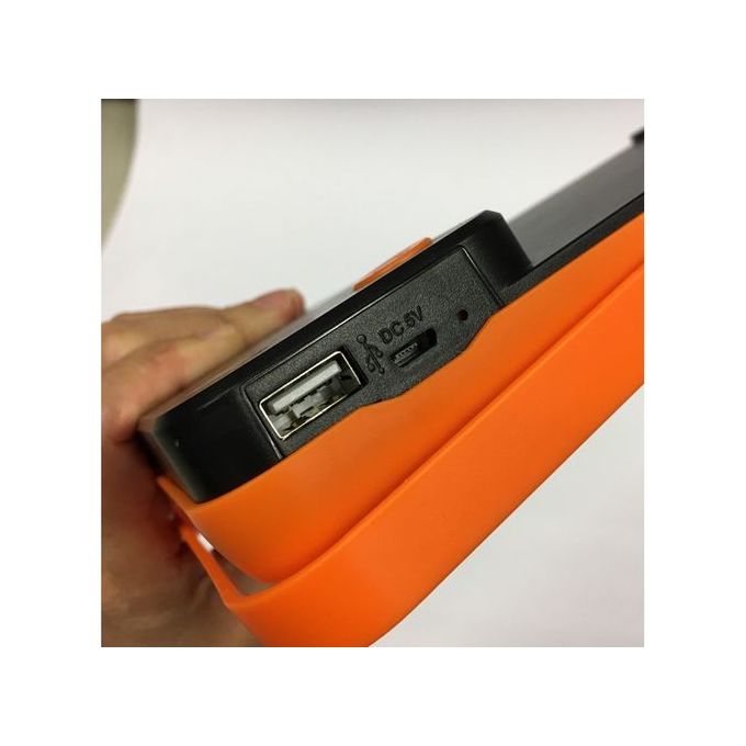 Metama Lampe Energie Solaire 3W + Powerbank (Batterie 3000Mah + Câble Usb)