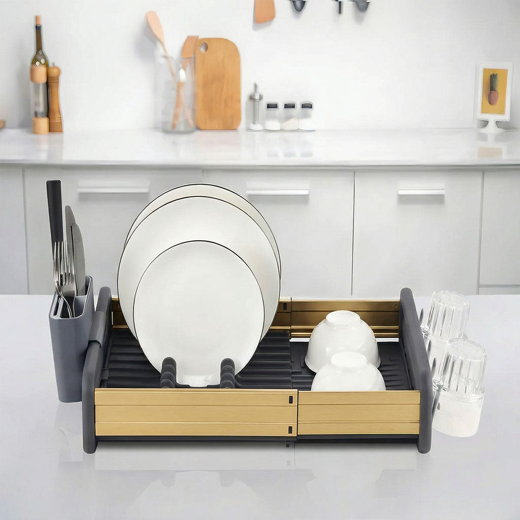 Egouttoir à Vaisselle Extensible en Aluminium Durable 62118 – مجفف أواني في المطبخ