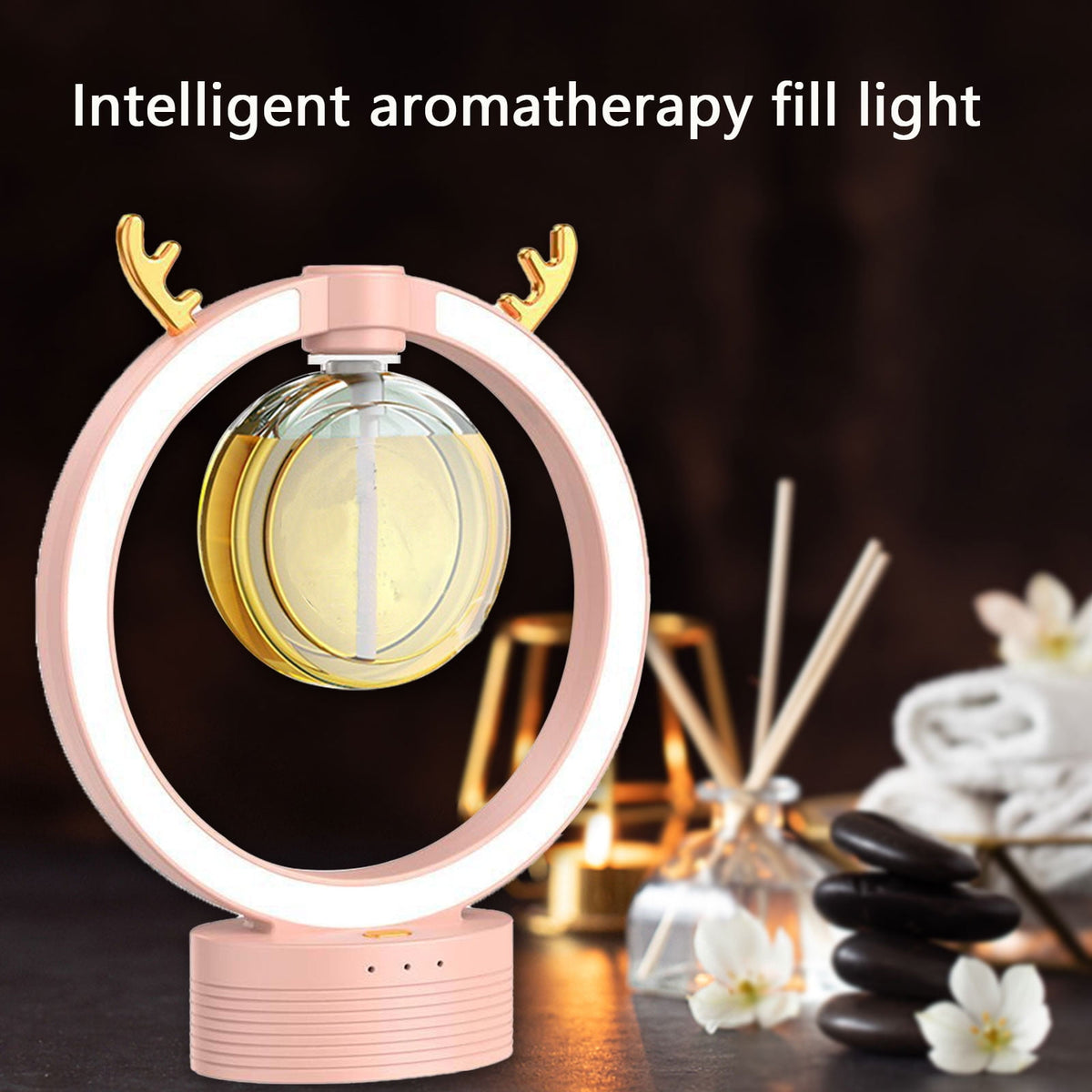 Diffuseur d'huiles essentielles avec lumières de remplissage (60 ml)