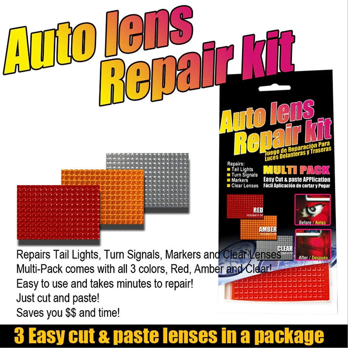 Kit de réparation adhesif Pour feux arrière