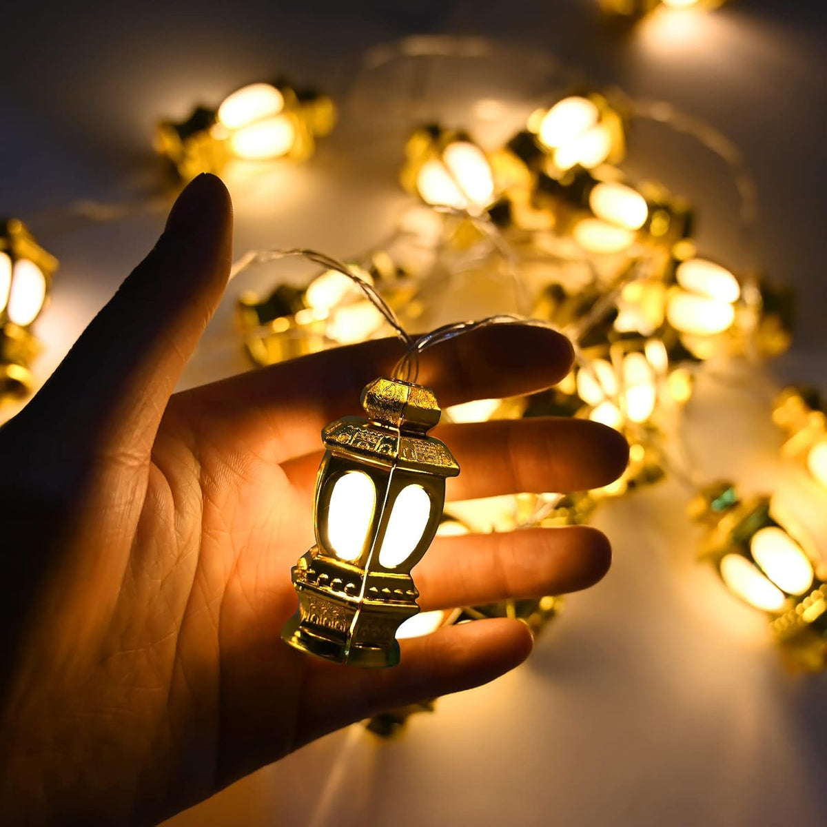 Guirlande lumineuse Fawanise Ramadan décorative 40 LED / 3M – ستائر أضواء زينة رمضانية من 40 مصباح فانوس 3 أمتار