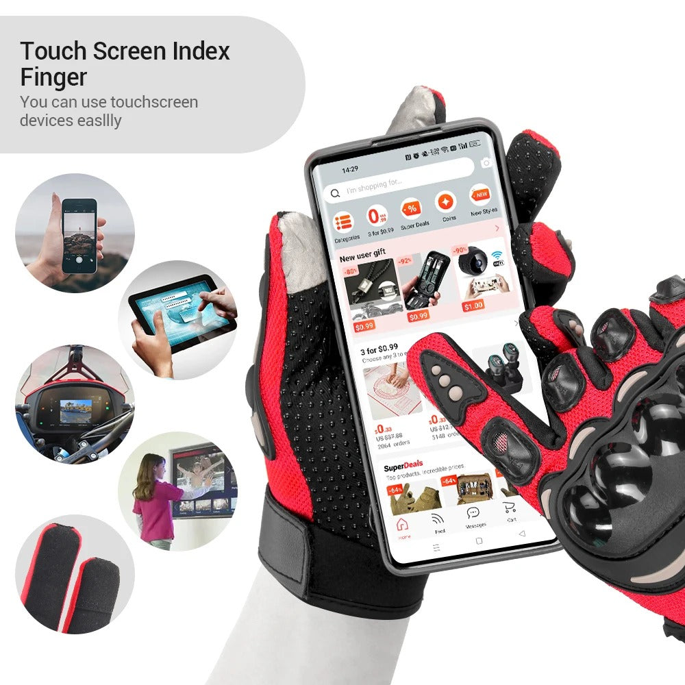 Pack Moto Hiver Cagoule intégrale thermique + Gants Pro Biker respirants avec protections antidérapantes