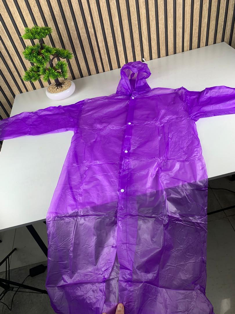 Eva Manteau imperméable à capuche – Mauve – معطف بغطاء رأس مقاوم للماء