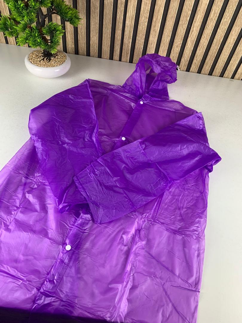 Eva Manteau imperméable à capuche – Mauve – معطف بغطاء رأس مقاوم للماء