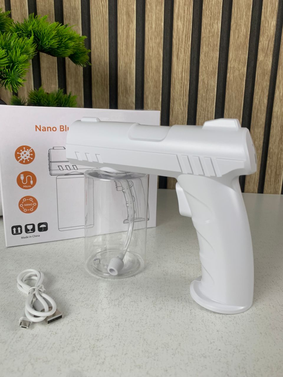 Pistolet pulvérisateur de désinfection sans fil 280 ml rechargeable par USB – جهاز تنظيف وتعقيم