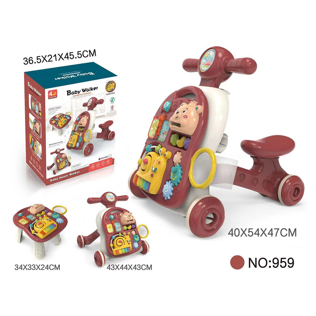 Trotteur 3en1 avec Musique et Lumières Baby Walker – دراجة أطفال ومشاية موسيقية