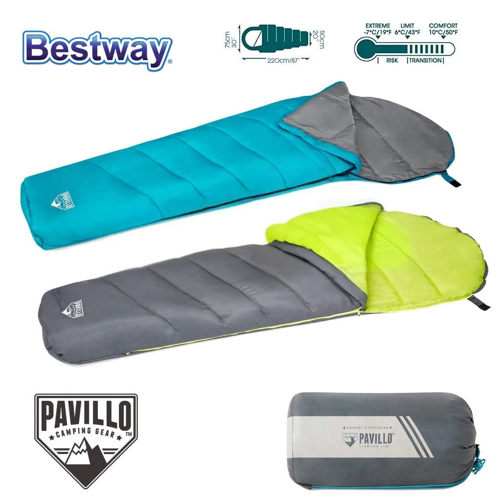 Sac de Couchage Pavillo 6 -10°C 220 x 75 x 50cm Bestway 68102 – حقيبة نوم أصلية من بافيلو