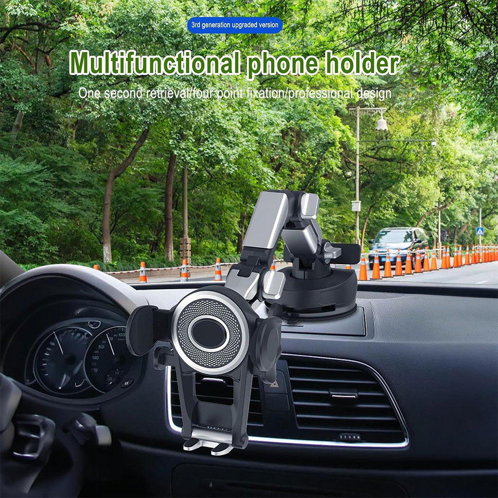 Support Téléphone Voiture 360° Ventouse &amp; Bras Réglable – حامل هاتف في السيارة