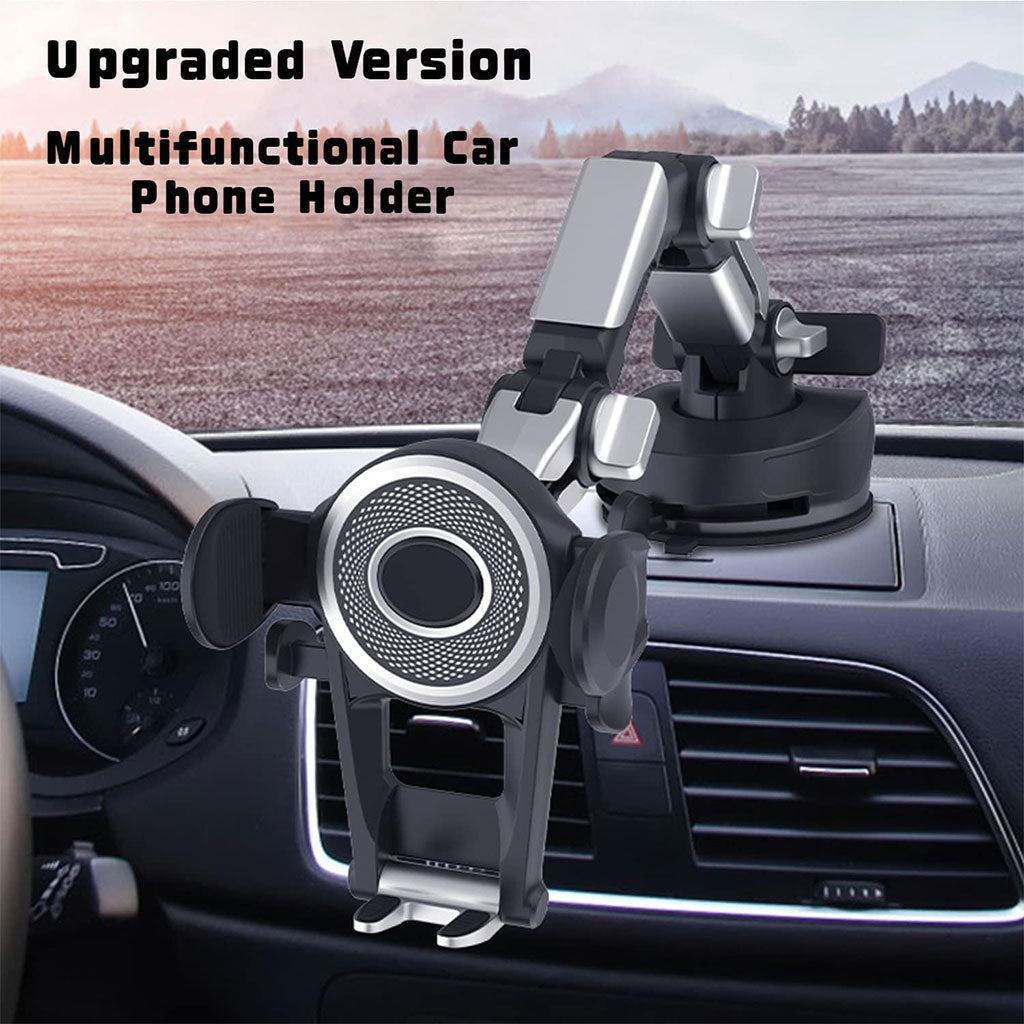 Support Téléphone Voiture 360° Ventouse &amp; Bras Réglable – حامل هاتف في السيارة
