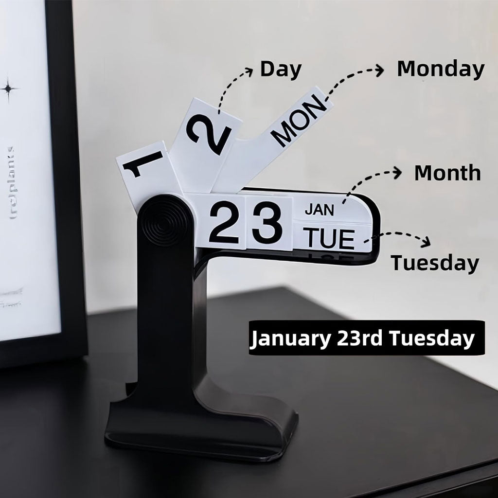 📅 تقويم مكتبي Perpetual Flip – ديكور عصري وأنيق لمنزلك أو مكتبك