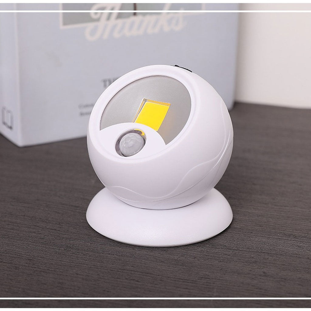 Lampe COB à détecteur de mouvement portable à 360 °