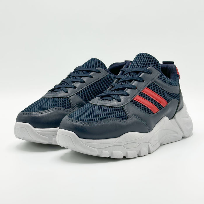 Chaussure streetwear casual confortable semelle absorbante au chocs - BLEU NUIT