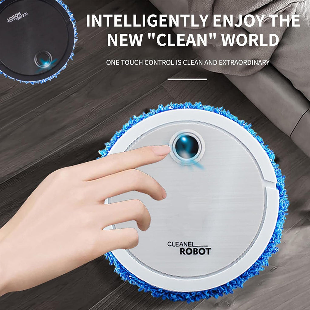 Robot de Nettoyage Intelligent avec serpillère en microfibres – روبوت تنظيف الأرضيات