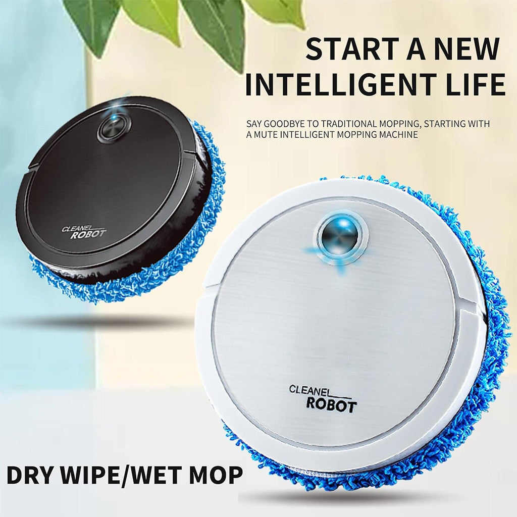Robot de Nettoyage Intelligent avec serpillère en microfibres – روبوت تنظيف الأرضيات