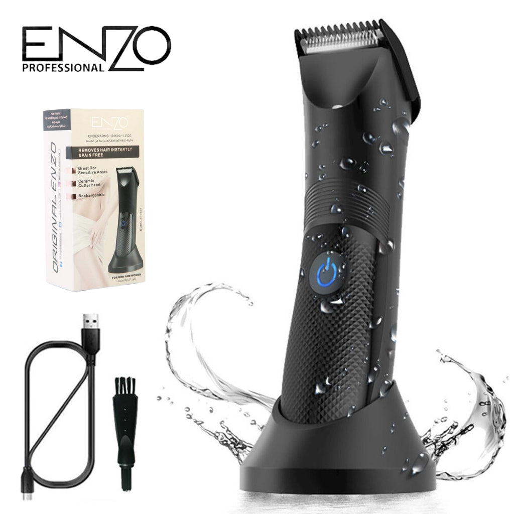 Tondeuse ètanche à cheveux Sans Fil Enzo EN-698 pour unisexe - ماكينة قص الشعر اللاسلكية المقاومة للماء للجنسين