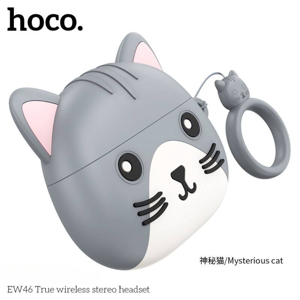Hoco Écouteurs Sans Fil Bluetooth 5.3 + Case Forme De Chat TWS EW 46