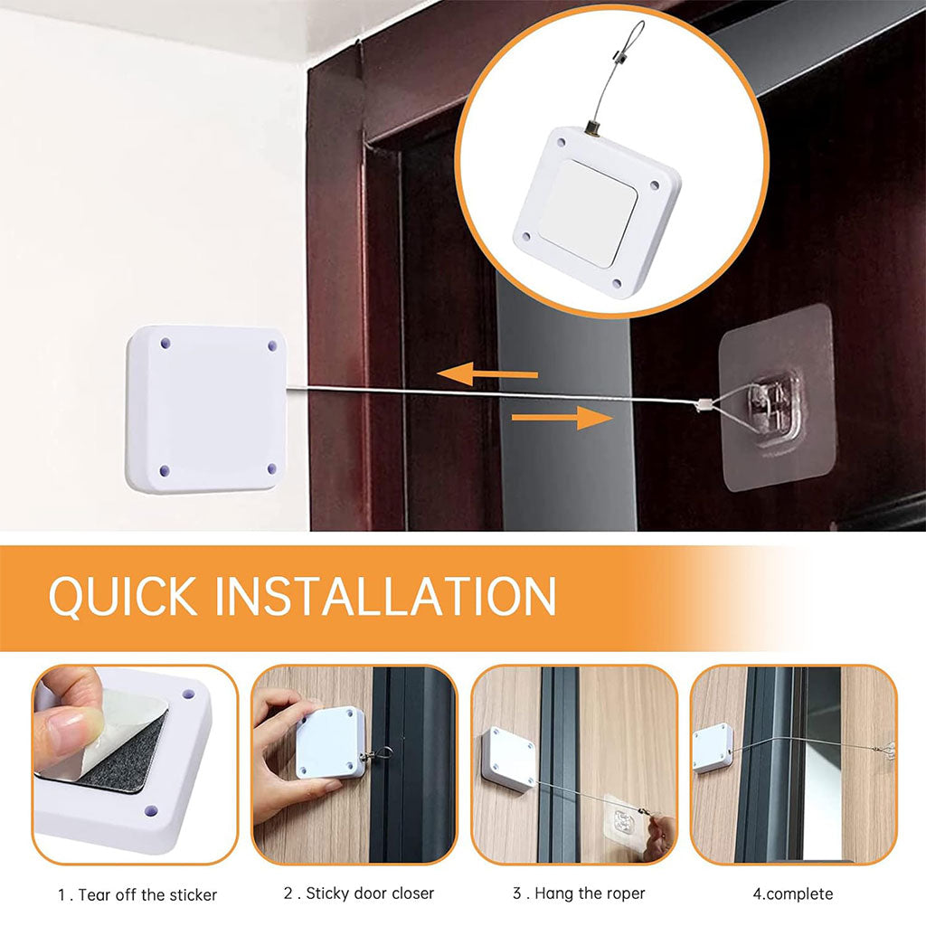 Ferme-porte automatique sans perforation – أداة غلق الباب أوتوماتكيا
