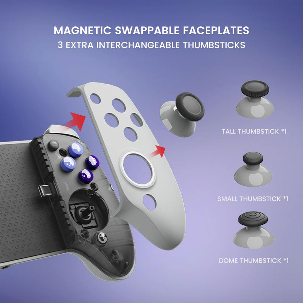 Manette de jeu mobile GameSir G8 Galileo Type-C pour Android et iPhone 15