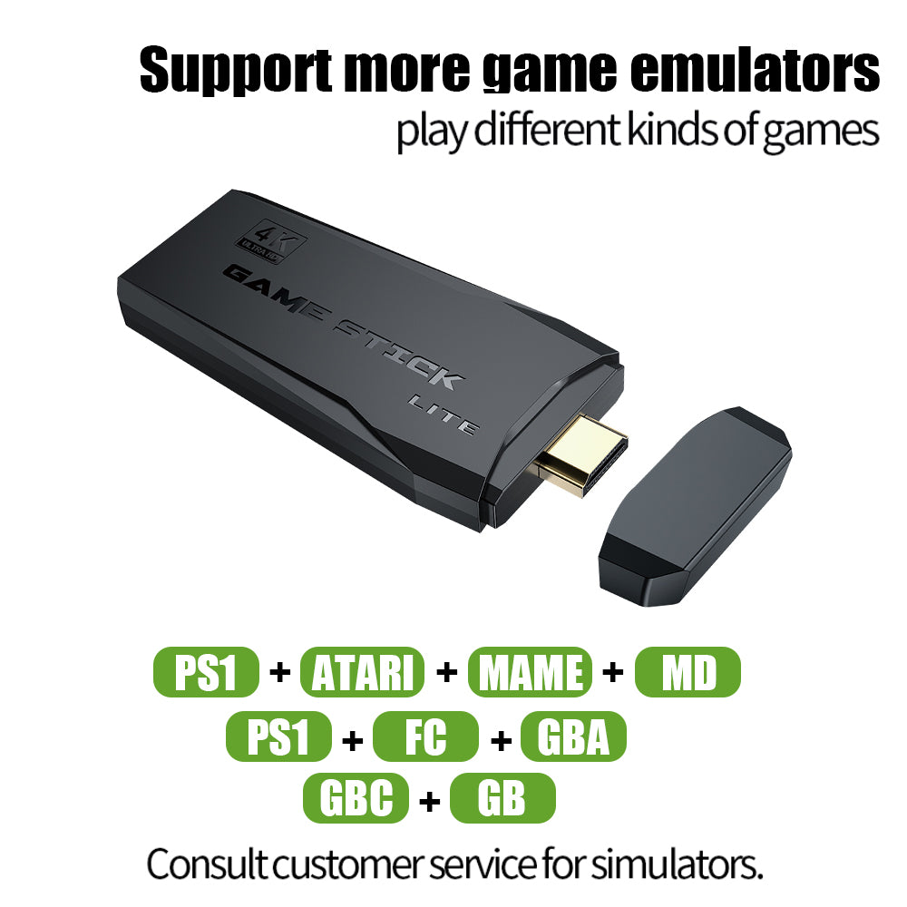 Console de jeu vidéo rétro avec 15000 jeux intégrés +2 manette sans fil 4K HDMI