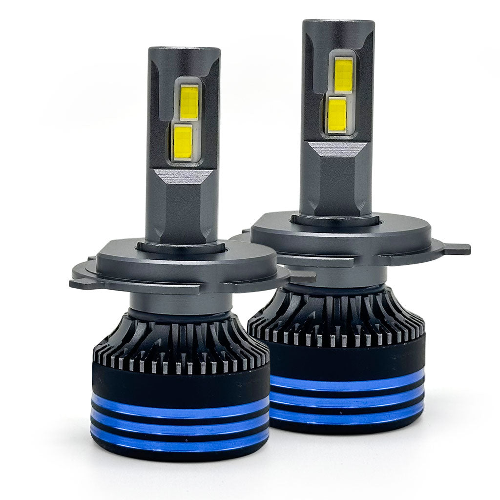 Kit Lampe de phare LED H4 6500K-16000LM Ultra Puissant – مصابيح إضاءة أمامية للسيارات