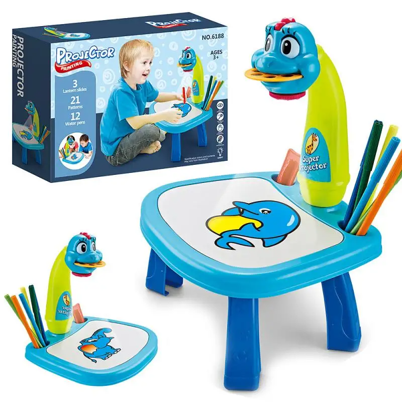 Projecteur à LED pour Enfant avec Table de Dessin Artistique