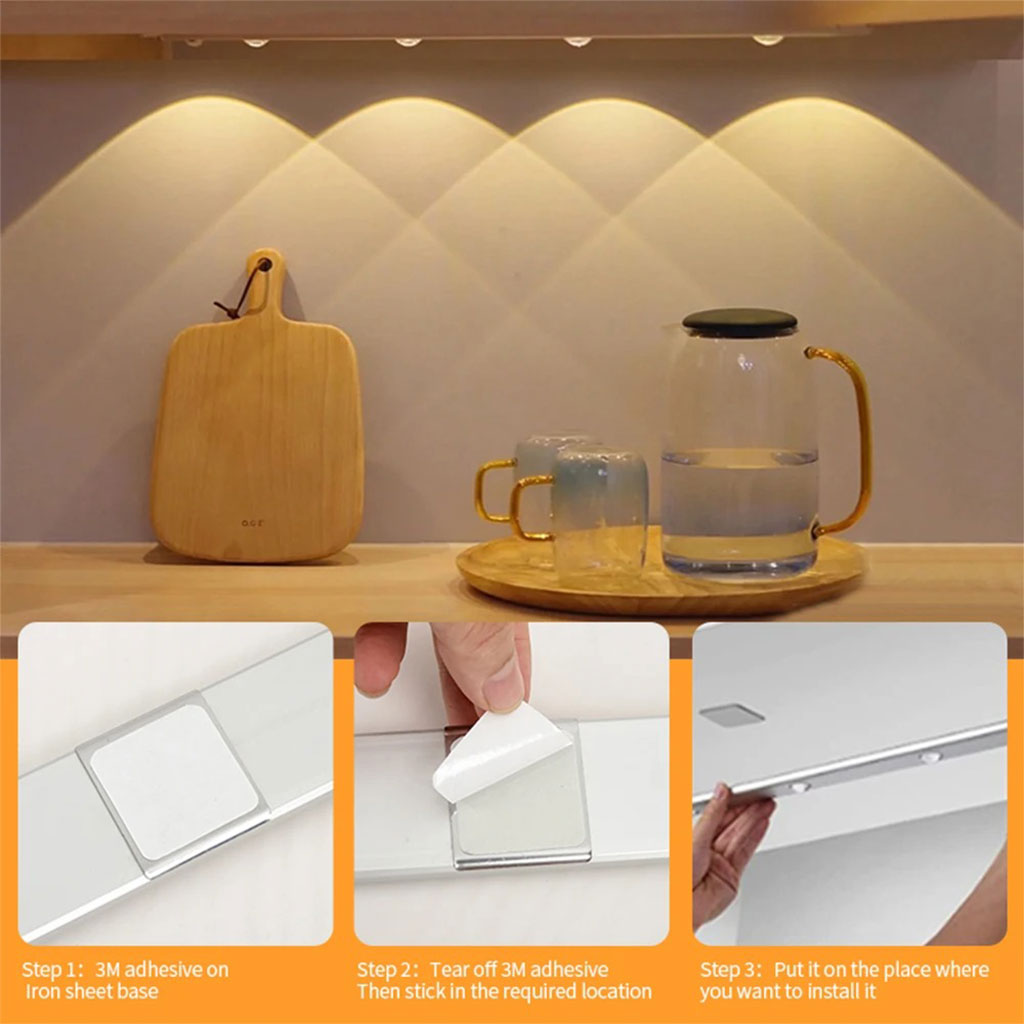 Lampe LED Rechargeable avec Détecteur De Mouvement Intérieur 3 Modes 40CM – مصباح مناطق ضيقة بعدة أوضاع