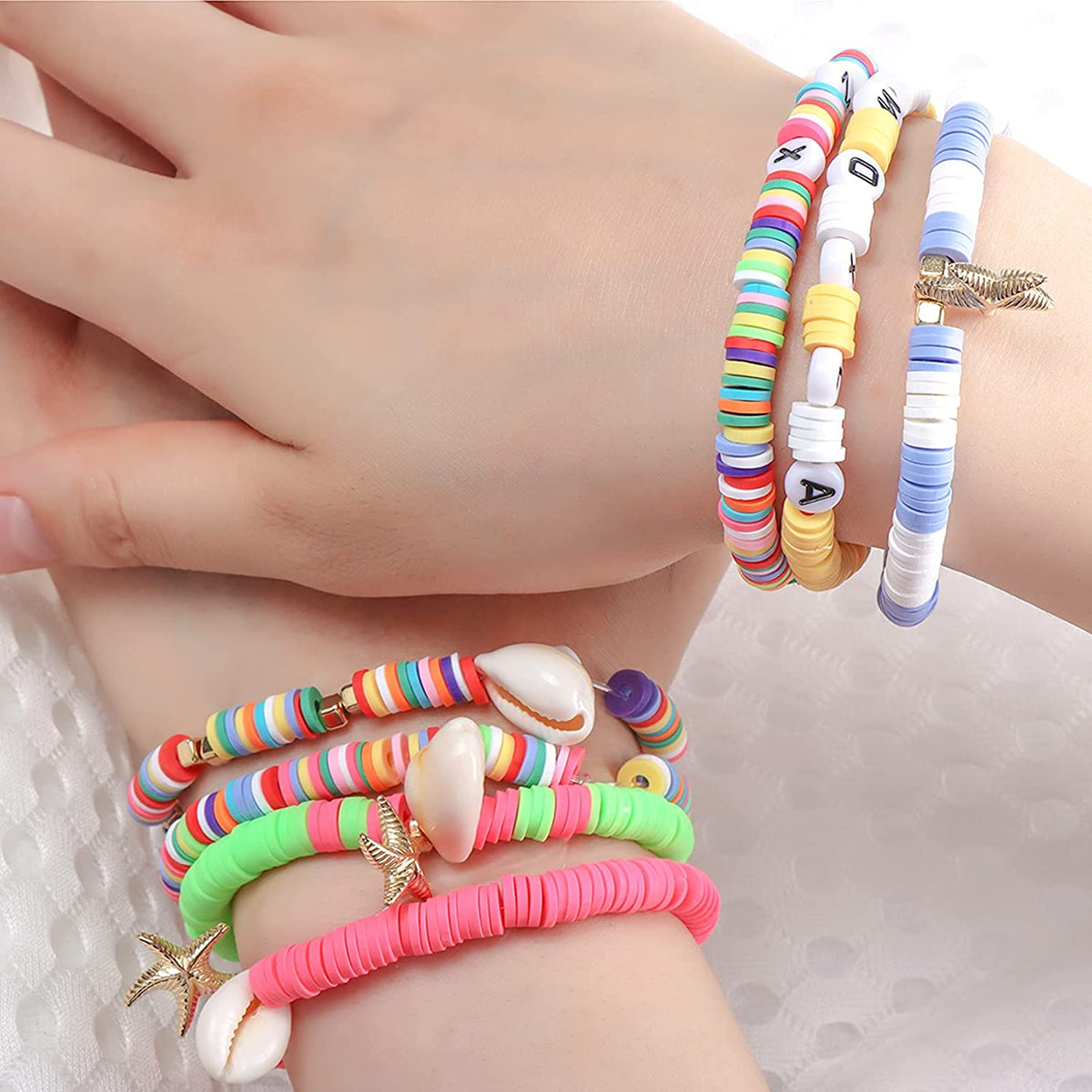 Ensemble de pendentifs en argile pour la fabrication de bijoux enfant
