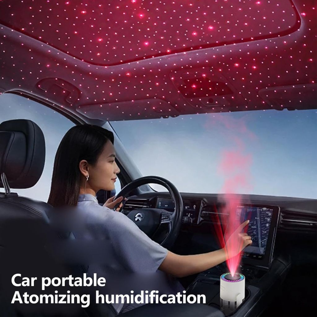 3en1 Humidificateur avec Projecteur d'Étoiles Galaxie – مرطب جو مع عارض نجوم
