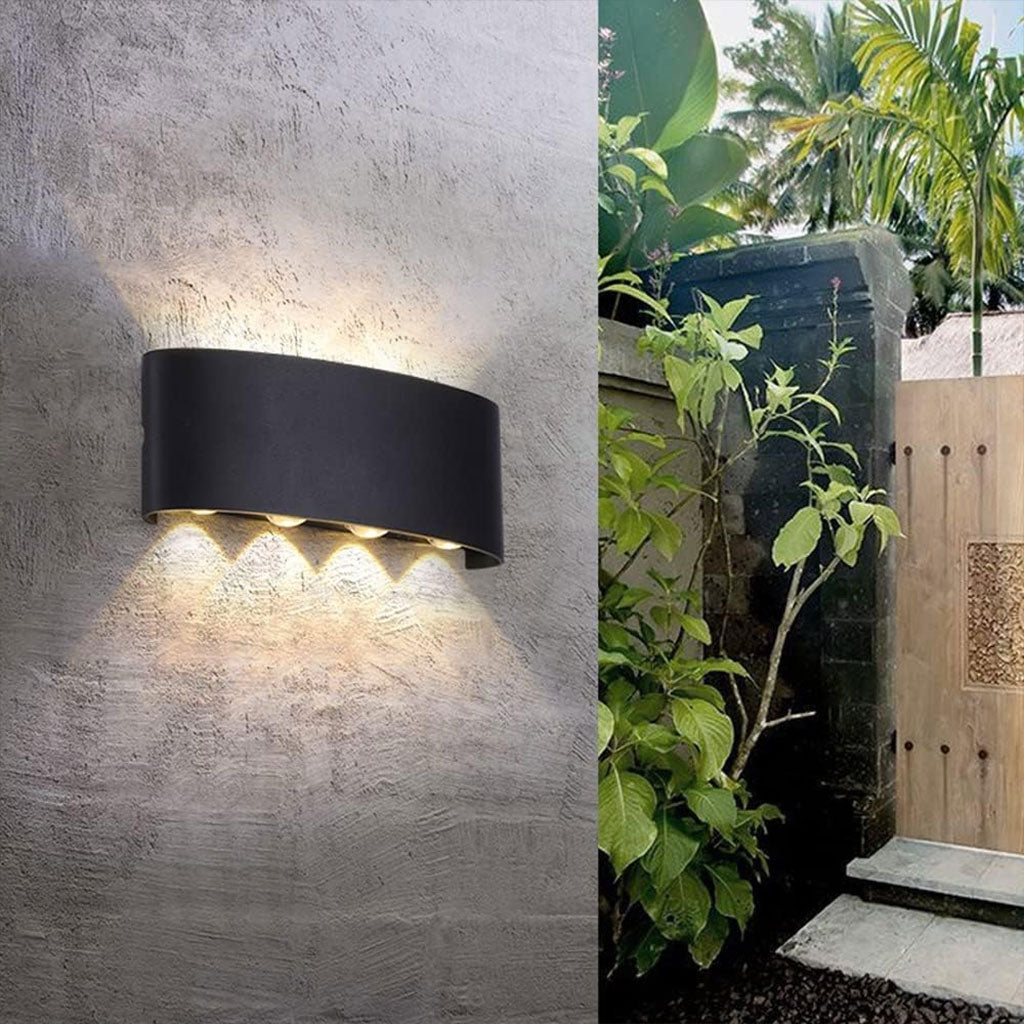 Applique Murale LED 8W D’Éclairage Extérieur 4 Lampes en PP