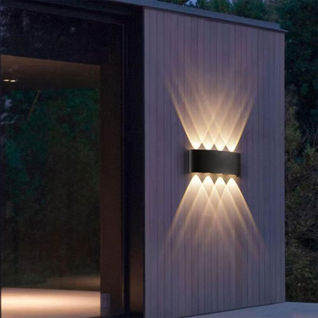 Applique Murale LED 8W D’Éclairage Extérieur 4 Lampes en PP