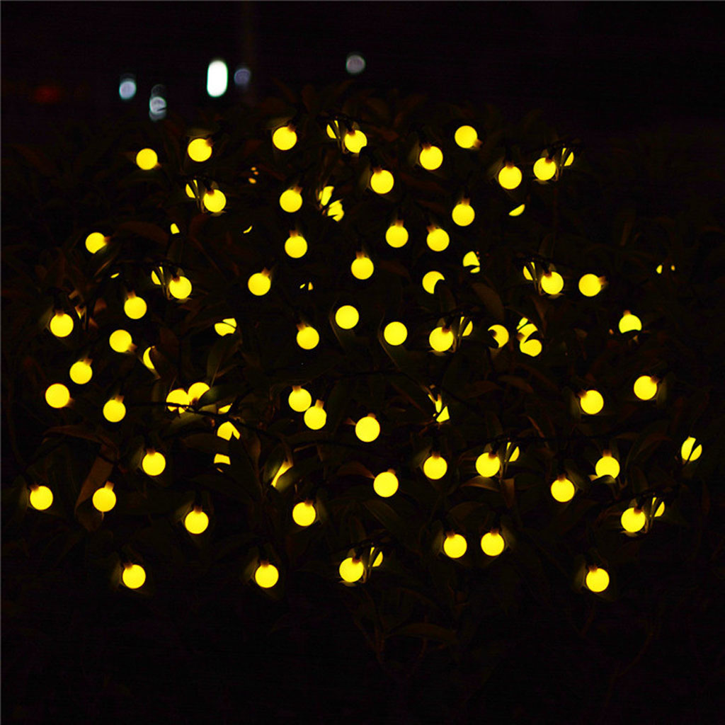 Guirlande lumineuse à 40 LED - 9 m - Branchement direct avec secteur étanche décoration idéale pour chambre (Rond)