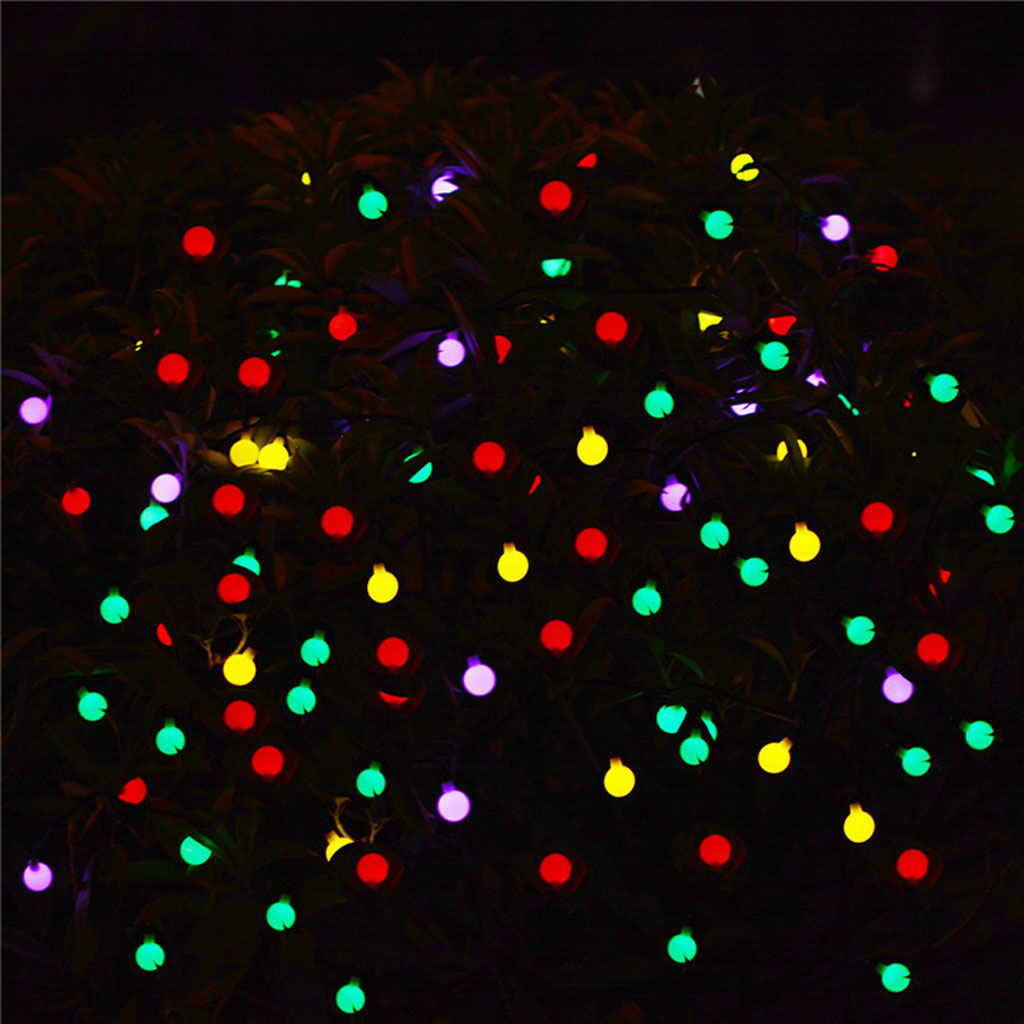 Guirlande lumineuse à 40 LED - 9 m - Branchement direct avec secteur étanche décoration idéale pour chambre (Rond)