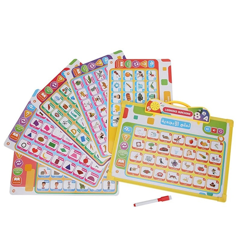 Tablette d’apprentissage Bilingue Arabe-anglais pour Enfants – لوحة تعلم الأبجدية باللغة الإنجليزية