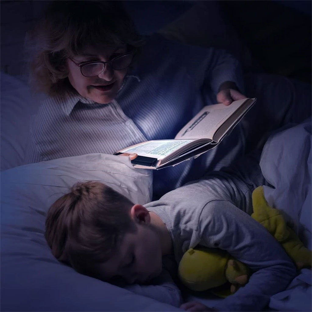 Panneau lumineux en acrylique transparent idéal pour éclairer les pages d’un livre