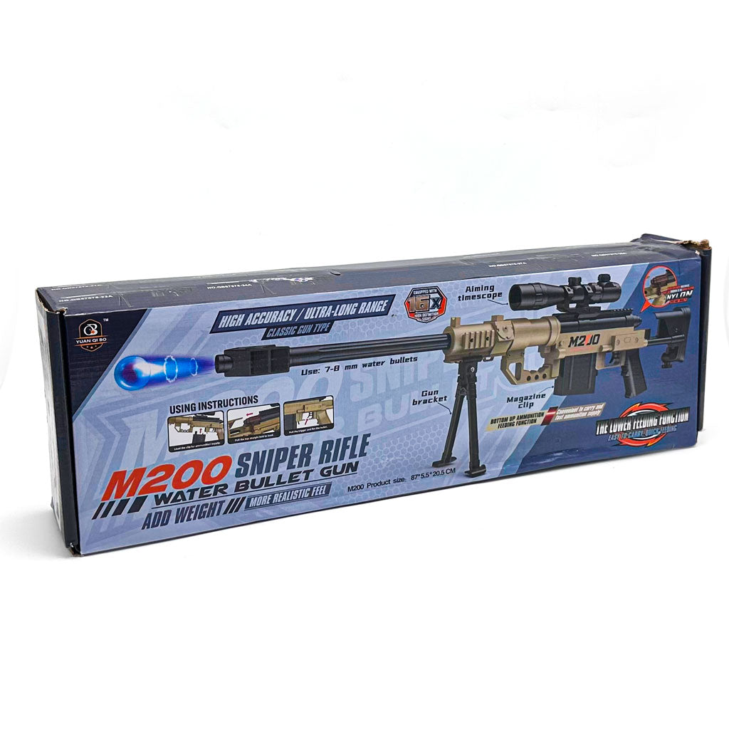 Jouet Pistolet à billes de gel Automatique M200 Sniper Rifle – لعبة قاذف الكرات الكريستالية
