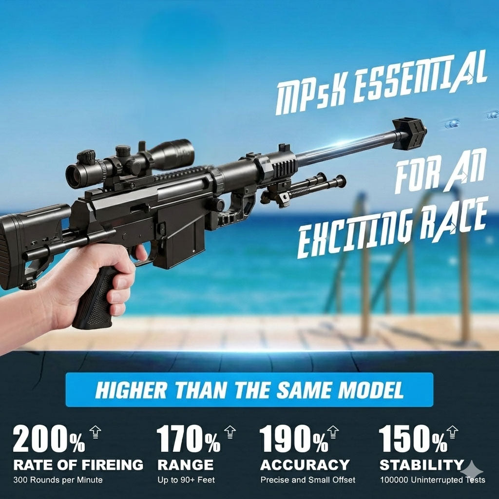 Jouet Pistolet à billes de gel Automatique M200 Sniper Rifle – لعبة قاذف الكرات الكريستالية